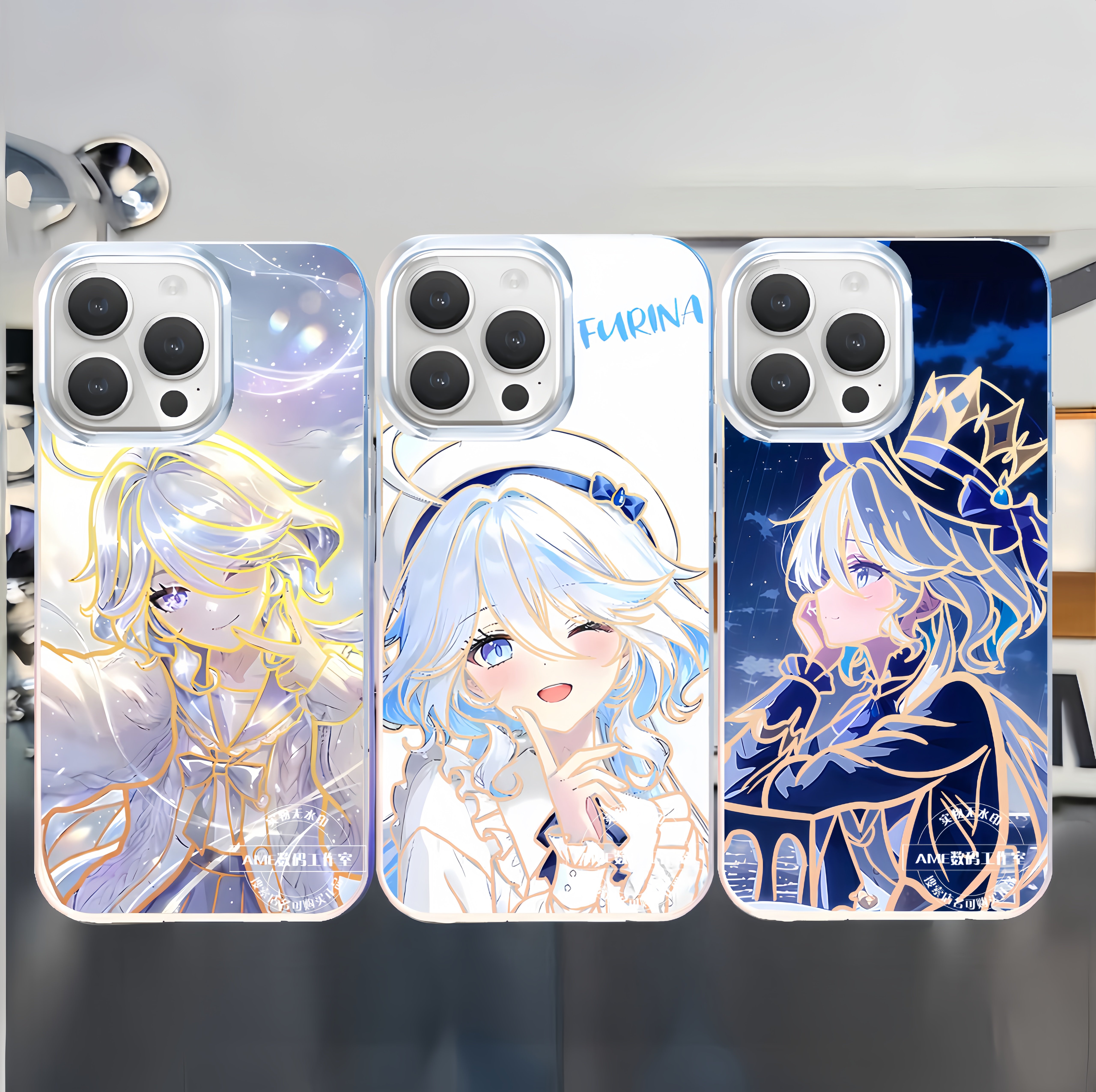 原神手机壳芙宁娜适用苹果17极光金iphone16小米15红米k90华为mate70荣耀WIN二次元iqoo15vivox300一加ace5