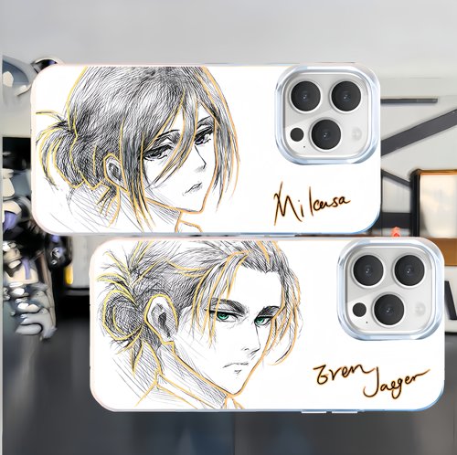 进击的巨人手机壳三笠兵长艾伦适用苹果17极光金iphone16华为mate70小米17红米k90vivoiqoo13一加ace5周边