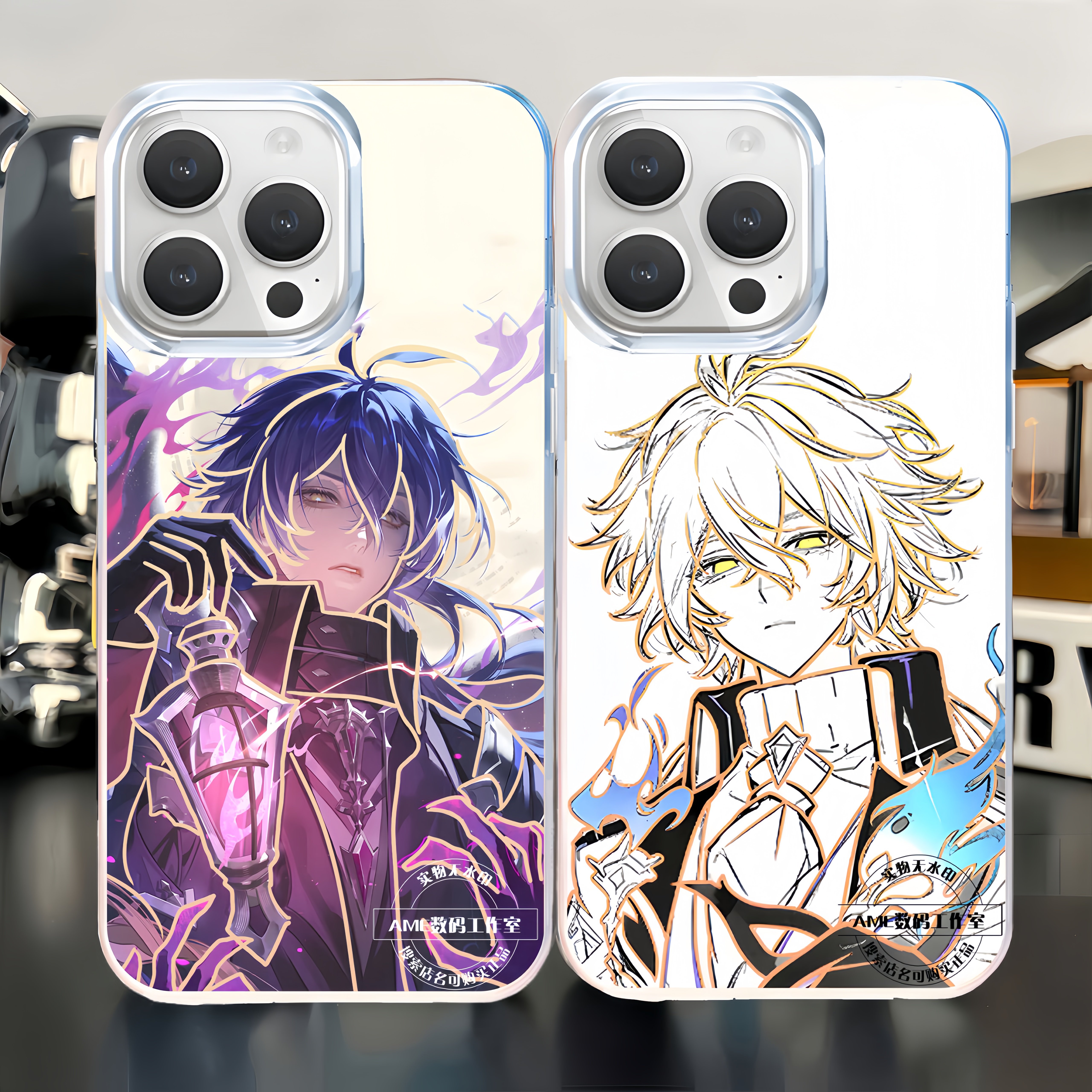 原神手机壳菲林斯神子万叶极光金