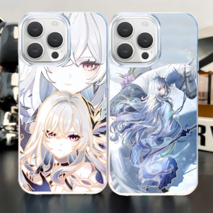 原神手机壳丝柯克申鹤绫华雷电将军适用苹果16极光金iphone15小米14红米k80turbo4pro华为m70iqoo13一加12