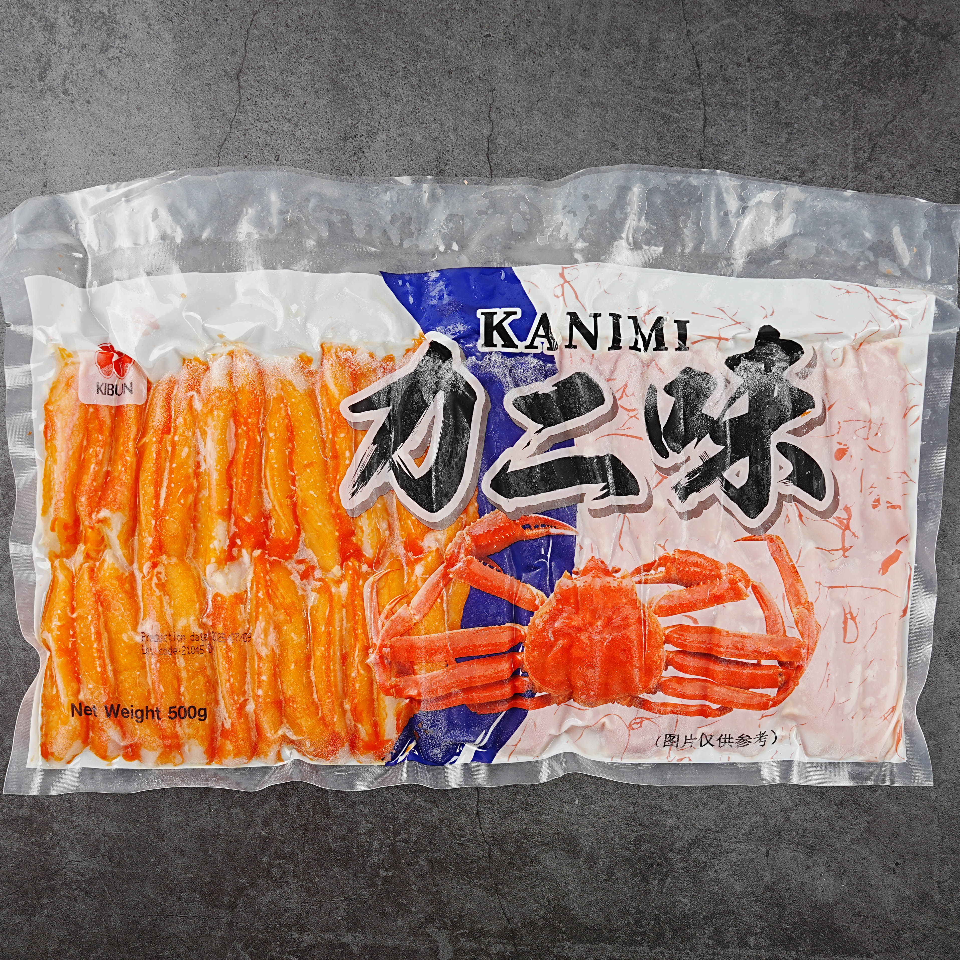 纪文力二味蟹柳500g蟹肉棒进口蟹风味蟹棒泰国松叶蟹柳4包包邮