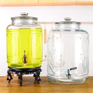厨房玻璃油瓶家用密封防漏油壶大号大容量储油罐缸花生食用装 油桶
