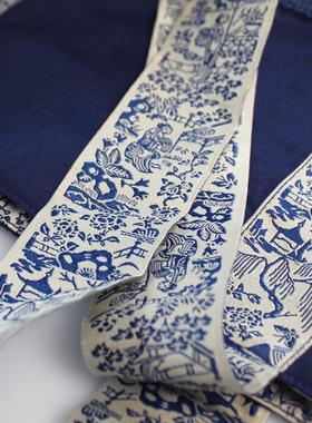 国风仕女织带辅料织锦缎材质包包绑带束口丝带DIY手作汉服束发带