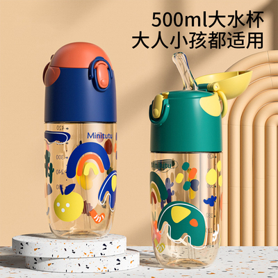 儿童吸管杯直吸ppsu材质大容量男