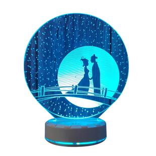 鹊桥相会浪漫七彩小夜灯装饰台灯卧室床头灯情侣氛围灯中秋节礼物