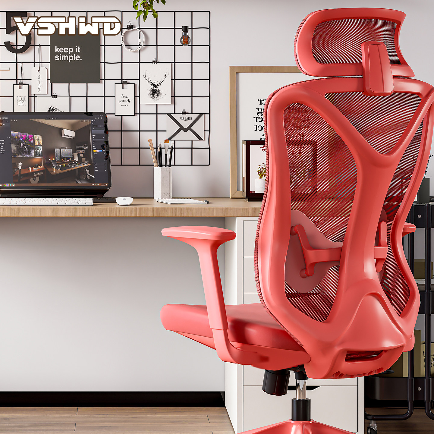 VSHWD人体工学椅舒适久坐靠背护腰书桌办公学习家用可躺电脑椅子,住宅家具,电脑椅,淘宝优惠券,粉丝福利购,淘宝优惠卷