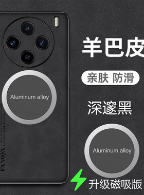 vivox200手机壳x100spro羊巴皮套5G镜头全包防摔V2359A新款V2324HA保护viovx100s外壳vovix100s磨砂高端磁吸