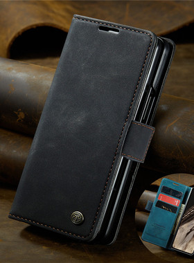 适用piexl fold手机壳全包折叠屏翻盖皮套Google Pixel Fold保护套奢华磁吸钱包谷歌PixelFold前后翻盖防摔套