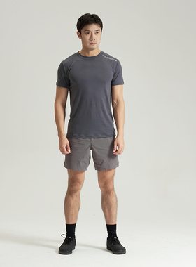 AMRAP短袖t恤速干薄款男款夏季涤天丝健身运动男士跑步套装