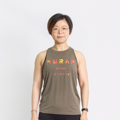 amrap国庆长款女子t恤健身瑜伽