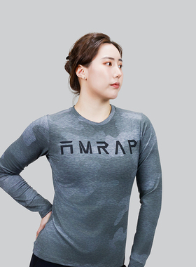 AMRAP女子运动T恤CrossFit训练长袖健身跑步休闲弹性吸湿排汗轻薄