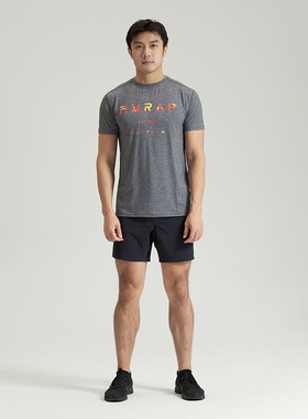 AMRAP国庆款男子运动T恤Crossfit训练健身跑步透气弹性简约大气