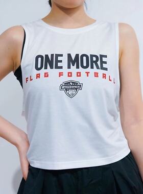 AMRAP新品圆领男女宽松款速干顽魔腰旗橄榄球合作男女背心通用款