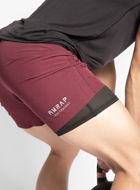 AMRAP男士短裤Crossfit健身训练深蹲跑步户外运动休闲透气速干