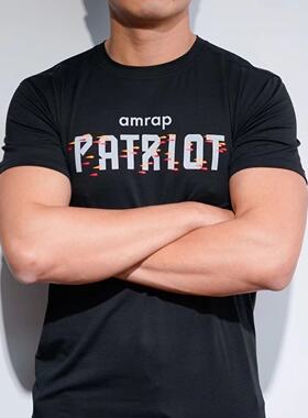 AMRAP宽松篮球T恤运动球衣半袖男士速干跑步健身运动韩版潮流透气