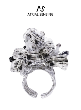 ATRIAL SENSING设计师品牌夸张戒指2023新款小众轻奢高级感食指戒