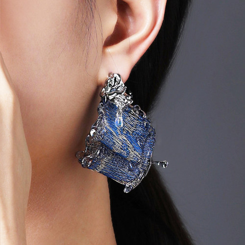 原创设计优雅时尚金属女小众耳环