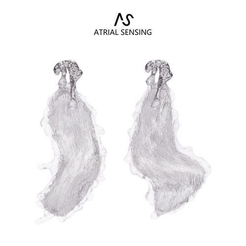 原创设计师款金属轻奢高级耳环女