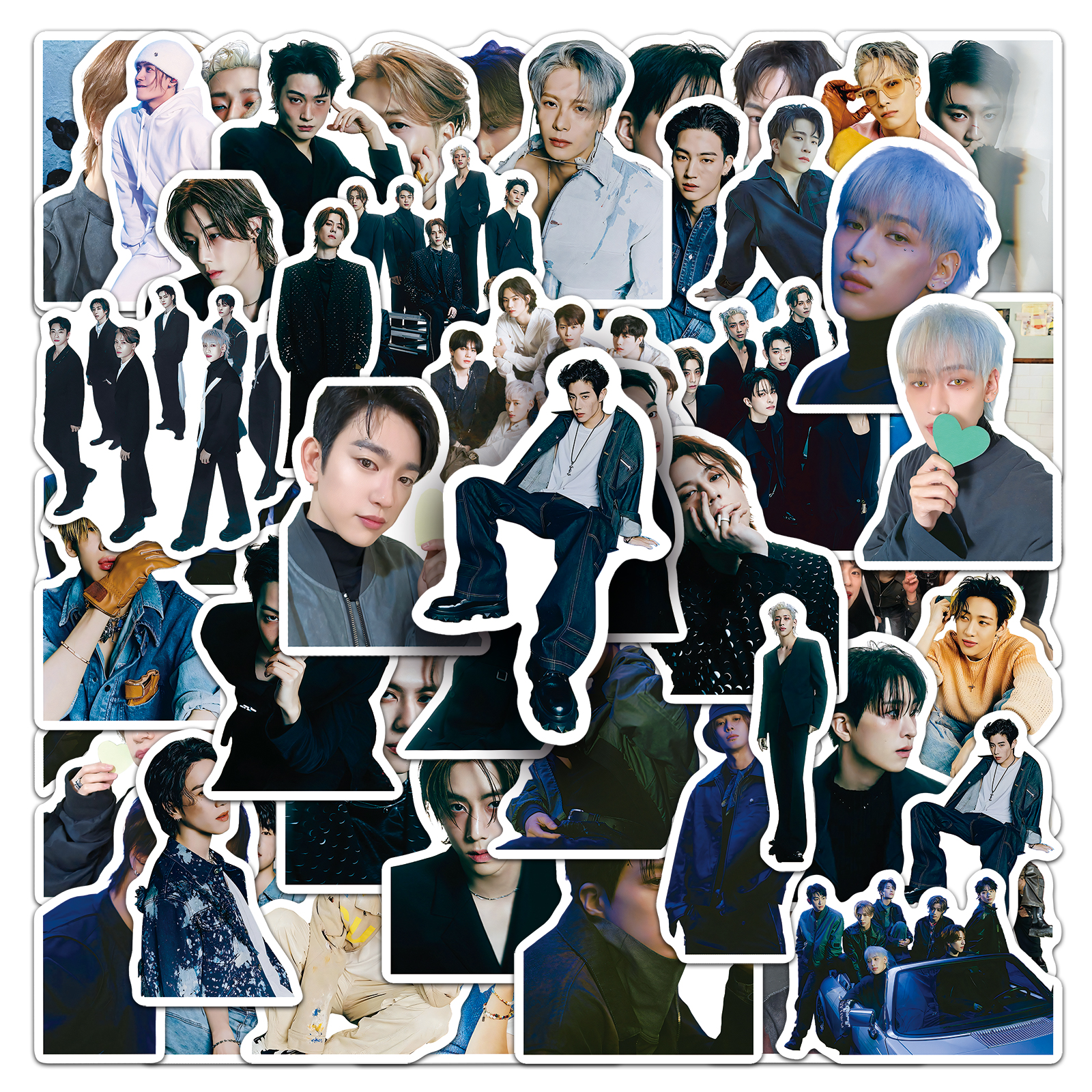 100张韩国男子组合GOT7爱豆周边贴纸手账本笔记本DIY防水装饰贴纸