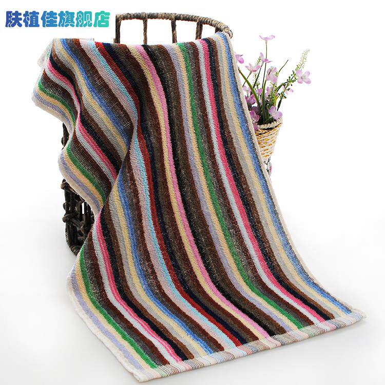 棉彩条大小毛巾吸水耐脏家用抹布饭店厨房擦桌布保洁