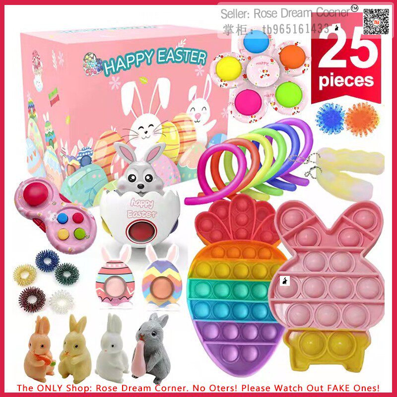 easter surprise box children gift toy pack set egg bunny pop
