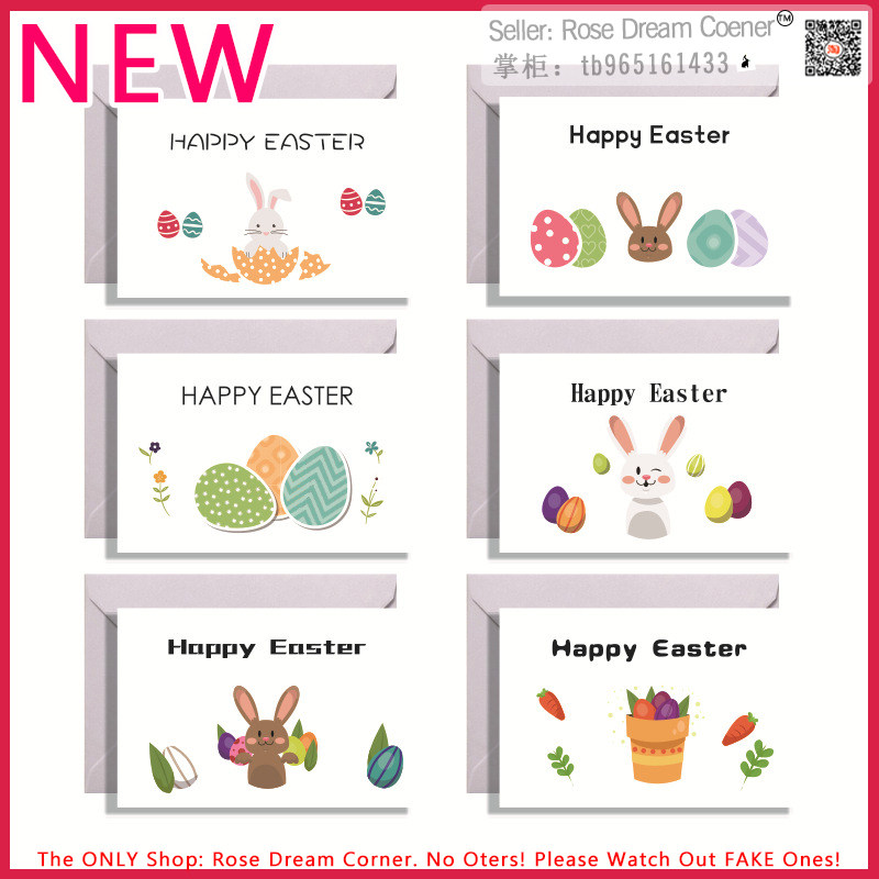 2022 happy easter small greeting card wish cards gift label