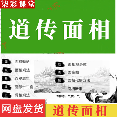 面相学视频识人术相法资料视频