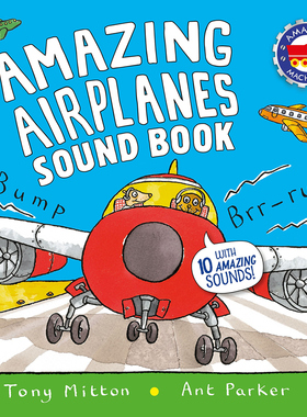 进口英文原版 AMAZING AIRPLANES SOUND BOOK 神奇飞机音效书 儿童英语发音书 启蒙认知绘本