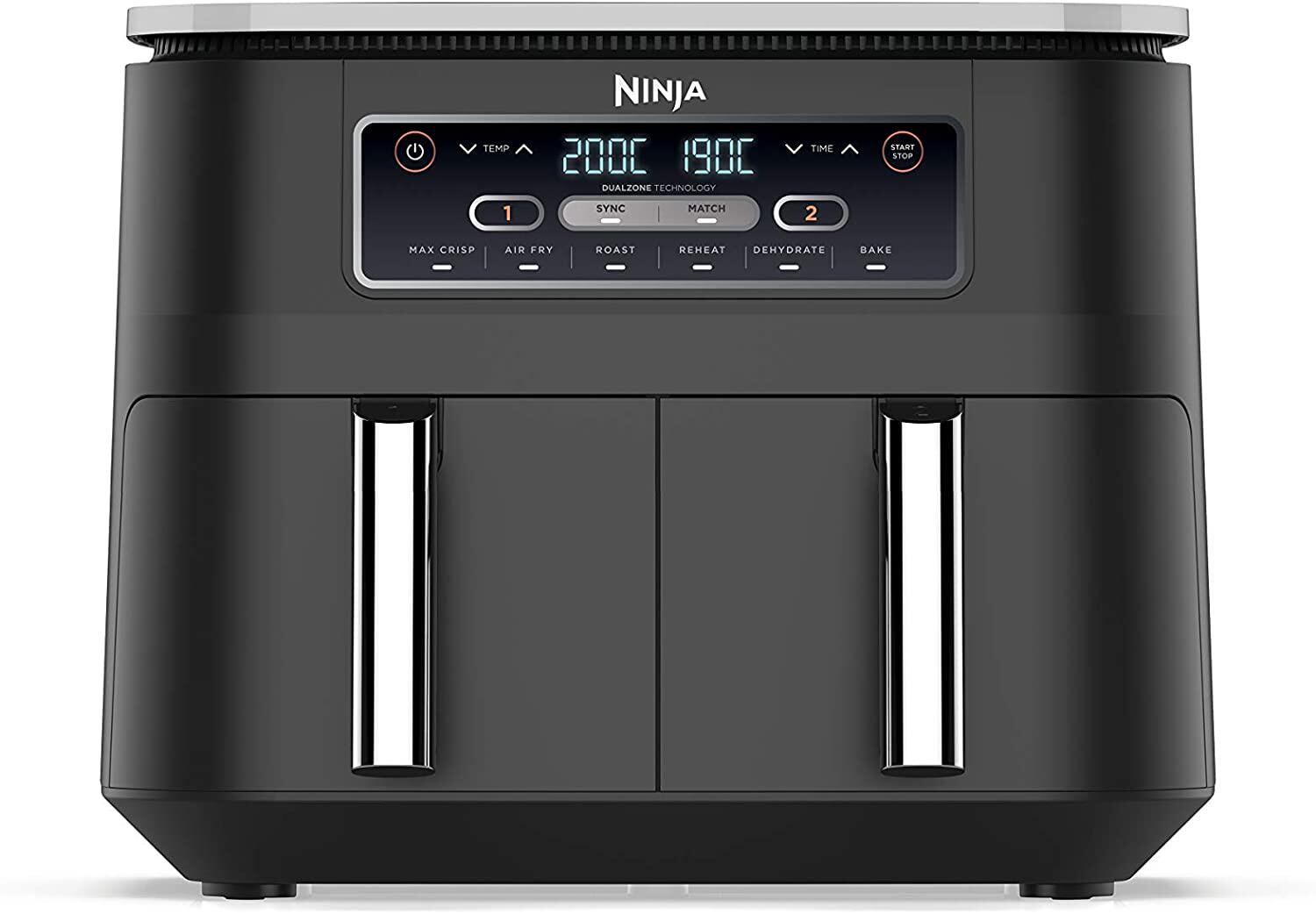 英国代购ninja foodi air fryer af300uk 空炸机6种功能合一 双区