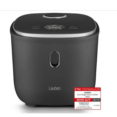 德国代购Lauben Low Sugar Rice Cooker3升不粘锅降碳低糖电饭锅