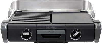 德国代购efal Family Flavor Polyvalent Grill 2合1 电动烧烤架