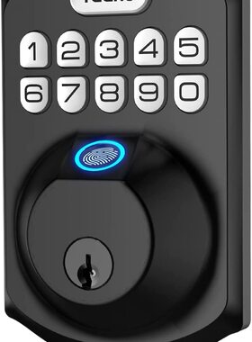 美国代购TEEHO Fingerprint Door Lock 密码锁指纹锁电子门锁