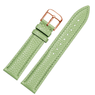 适用华为GT3Pro手表GT3表带watch gt2表带女款真皮智能女士款牛油果绿色皮表链42mm荣耀真皮ins风天王卡西欧