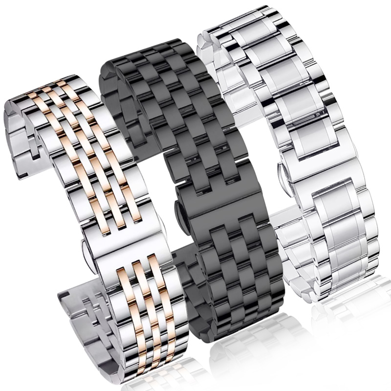 金属钢带手表带男适用华为GT2手表GT3表带WATCH3PRO荣耀Magic2智能Pro运动GT男ECG小米Color三星S3新款gt3Pro