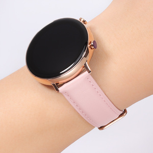 适用华为GT2手表GT3表带watch3pro女款GT2pro手表带GT Runner真皮GT1新款ECG女士智能watchBuds手表带42 43mm
