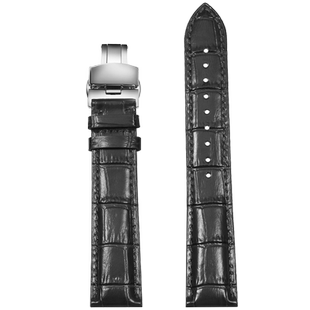 加长特长手粗胖子大号真皮手表带男女士黑棕色代用华为GT2手表GT3表带watch3 Pro荣耀保时捷46mm西铁城罗西尼