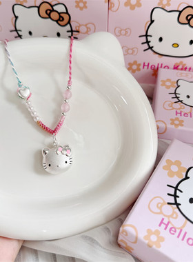 999纯银hellokitty猫送女友礼物