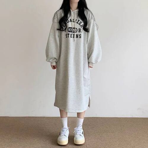 SL连衣裙韩系慵懒百搭印花长裙