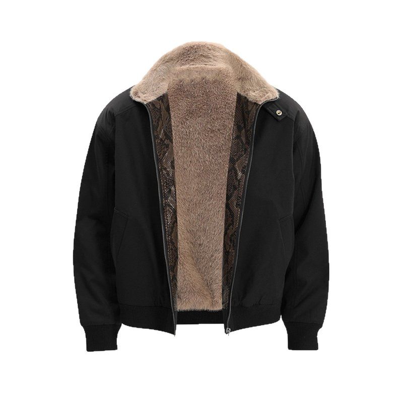 短反冬季外套夹棉男士美式棉服