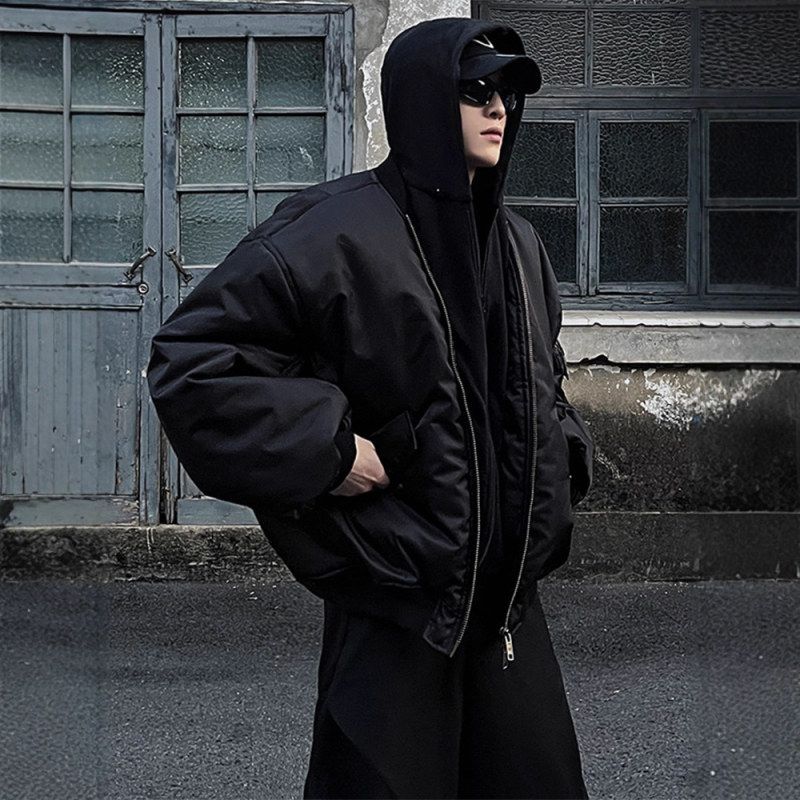 短反羽绒男夹克短款飞行bomber