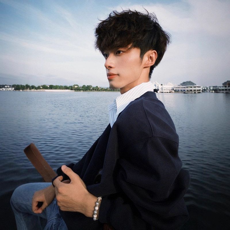 短反anfit长袖vle条纹翻领卫衣