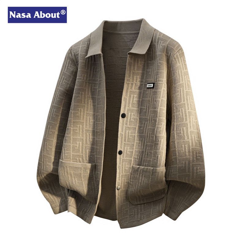 短反帅气春秋季男士外套新款提花