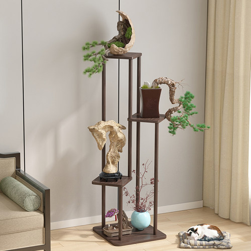 花架实木健康环保楠竹