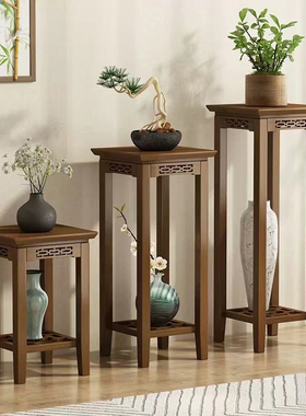 实木小方几客厅小茶几沙发侧边角几边桌新中式小方桌正方简约花盆