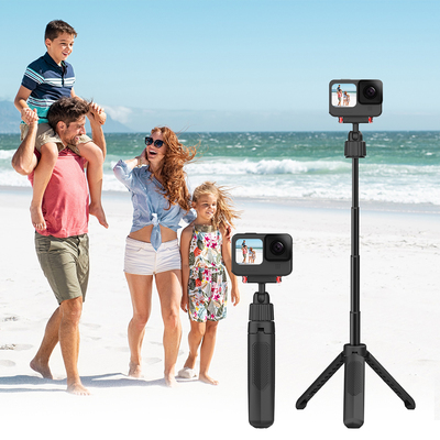 适用GoPro HERO13 Black运动相机自拍杆支架延长杆拍摄专用配件三脚架小型便携支架横竖拍带磁吸快拆手持杆