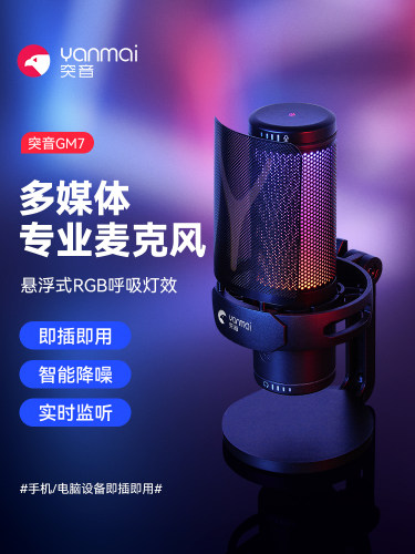 悬浮式RGB炫彩灯光  实时监听 即时耳返