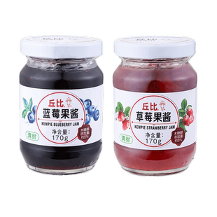 丘比蓝莓酱果酱草莓酱三瓶装涂抹夹面包苹果酱烘焙商用早餐吐司酱