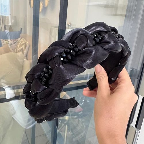 黑色轻奢高级感欧根纱发箍宽边气质高颅顶头箍2025新款发卡女头饰
