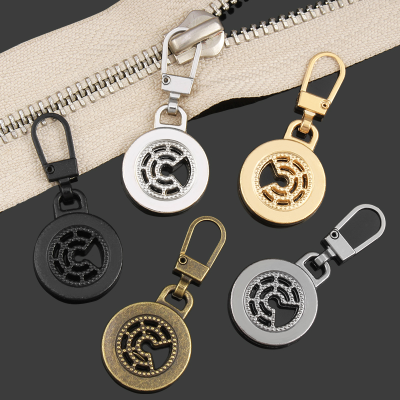 圆形拉链头拉片行李箱旅行箱书包修复替换配件拉锁头卡扣吊坠拉坠