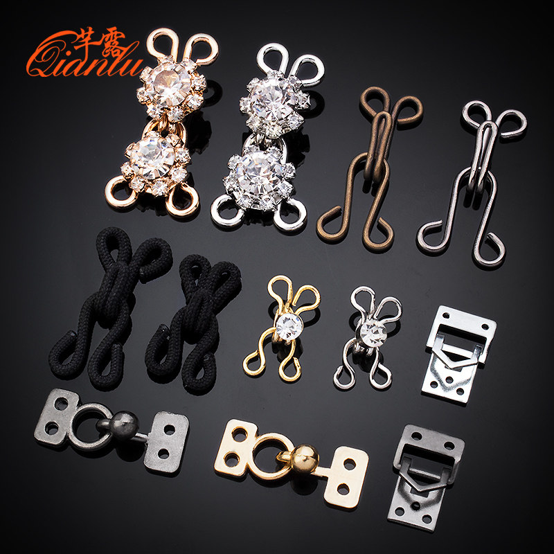 高档水貂皮草大衣隐形金属纽扣